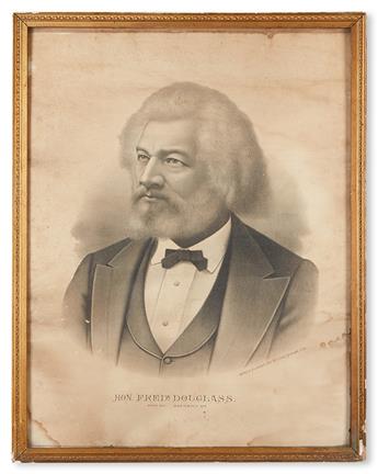 (SLAVERY AND ABOLITION.) DOUGLASS, FREDERICK. Hon Frederick Douglass. Born 1817, died 1895.